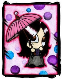 Девочка с розовым зонтиком