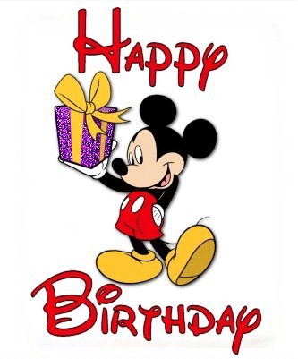 Поздравление с Днём рождения от Микки Мауса