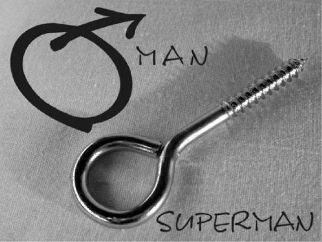Прикол для мужчин, man и superman